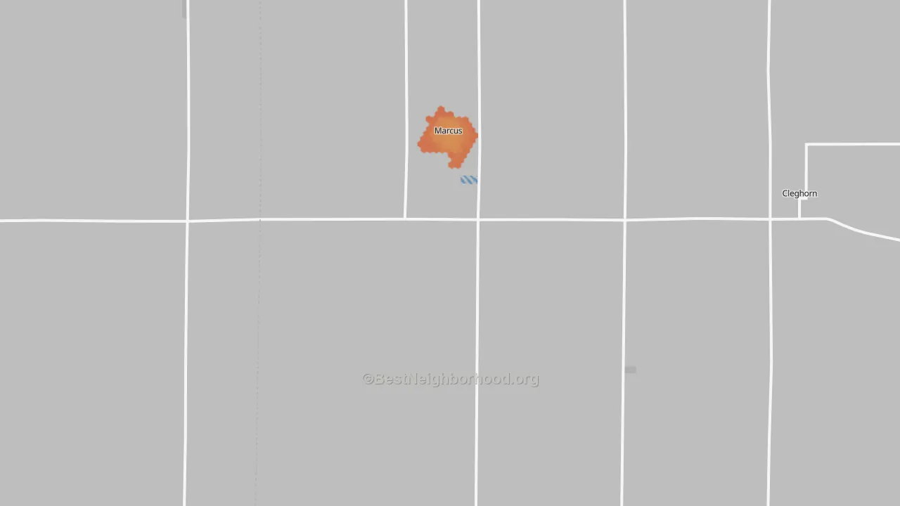 Bike Grade map of Marcus, IA