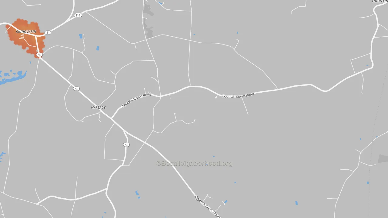 Bike Grade map of Maready, NC