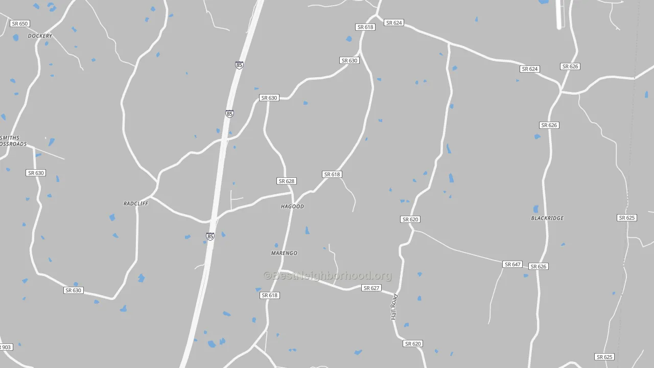 Bike Grade map of Marengo, VA