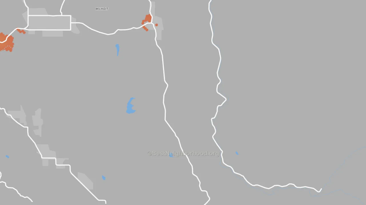 Bike Grade map of Marion, OR