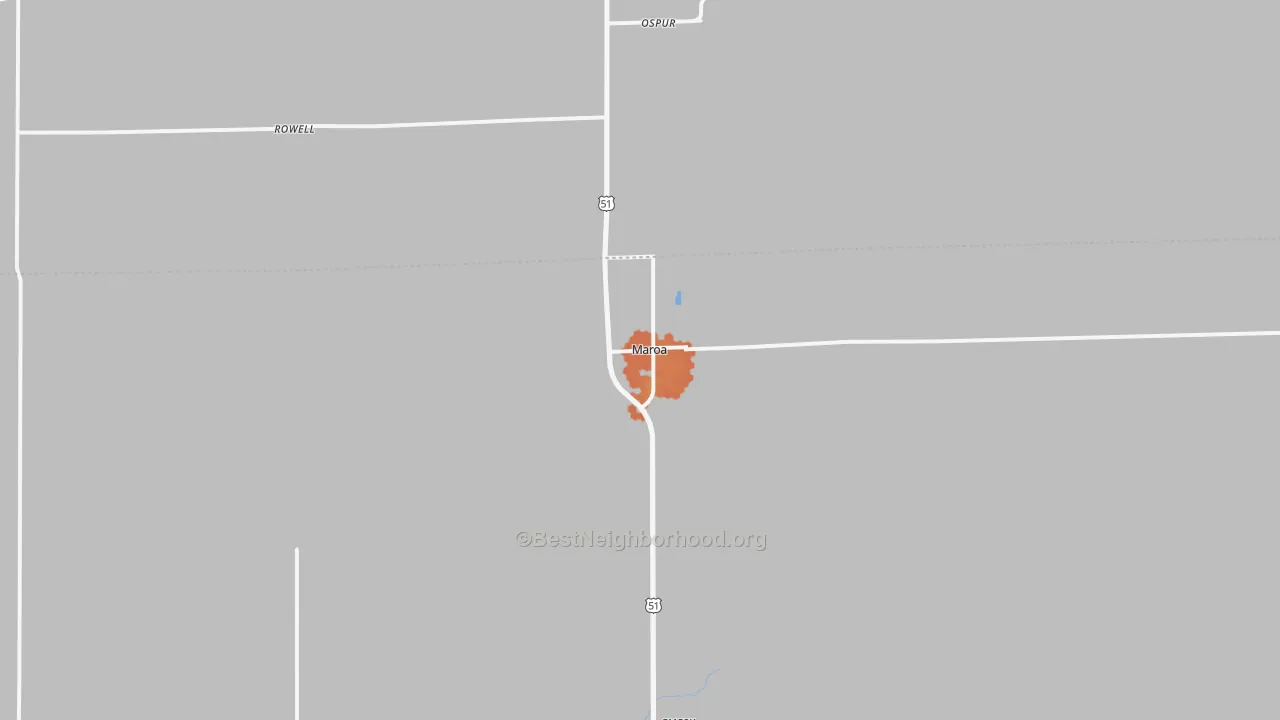 Bike Grade map of Maroa, IL