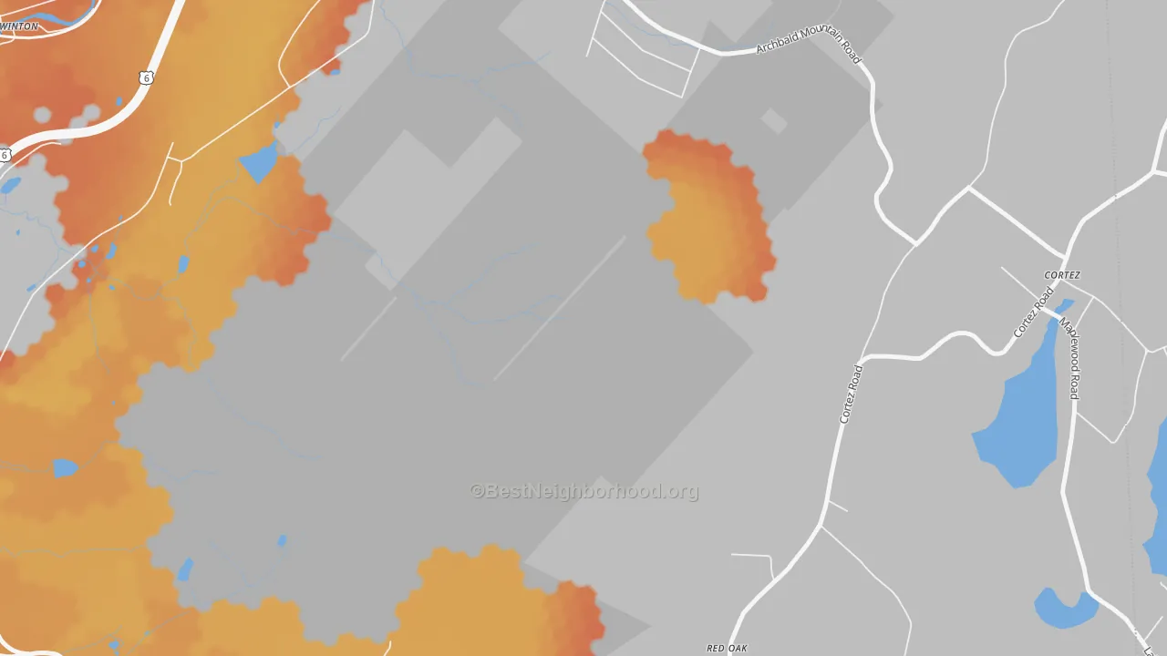 Bike Grade map of Marshwood, PA
