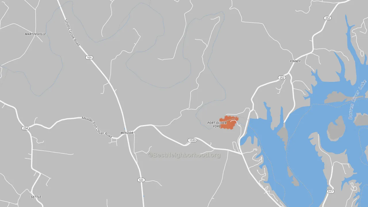 Bike Grade map of Martinsville, KY