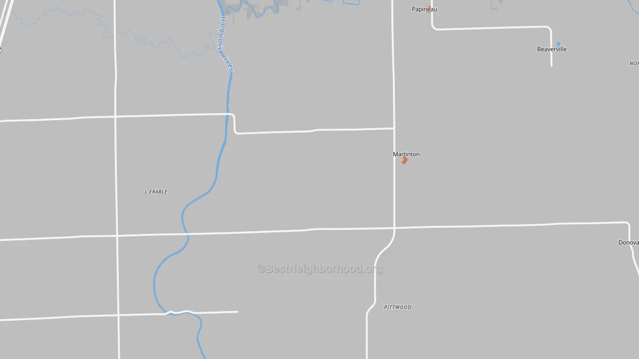 Bike Grade map of Martinton, IL