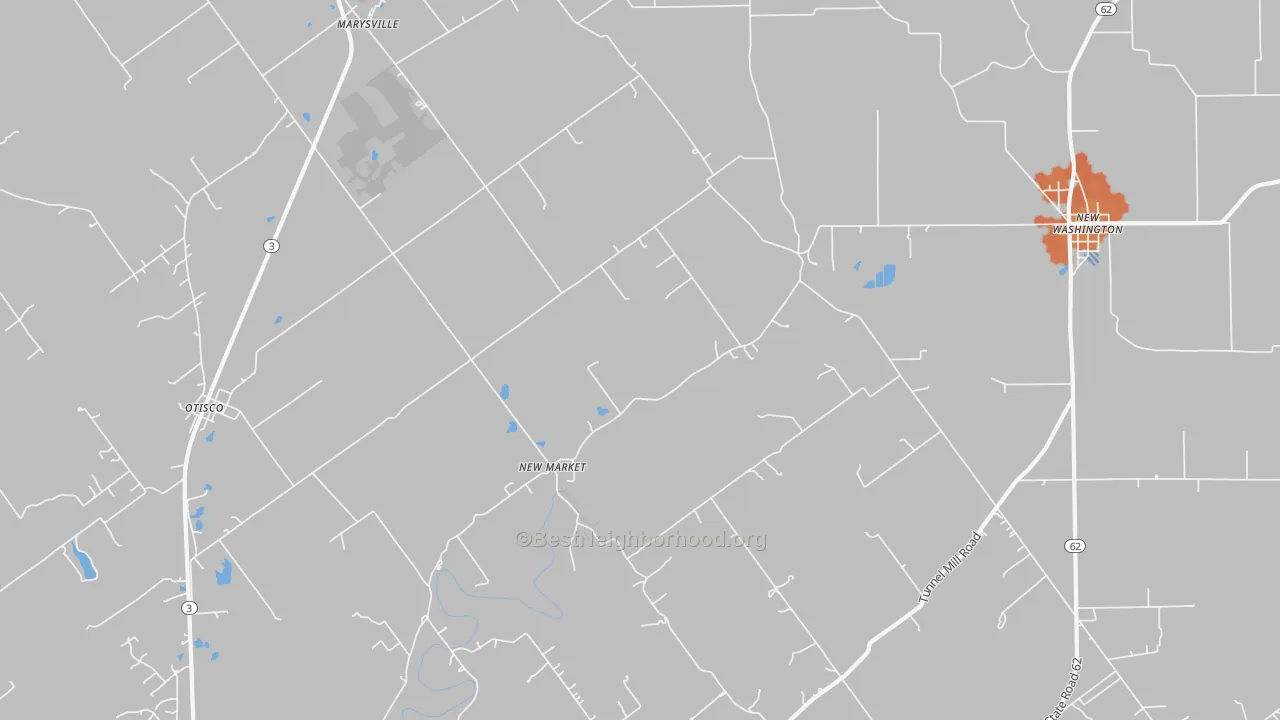 Bike Grade map of Marysville, IN