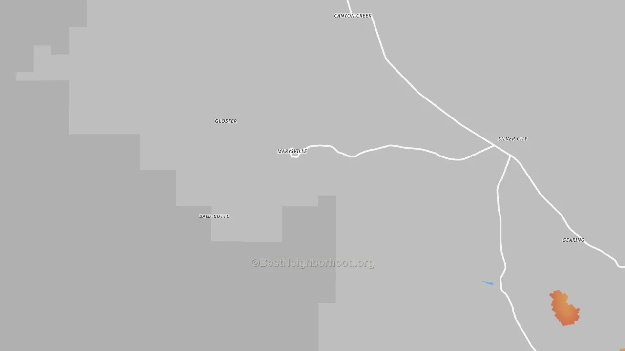 Bike Grade map of Marysville, MT