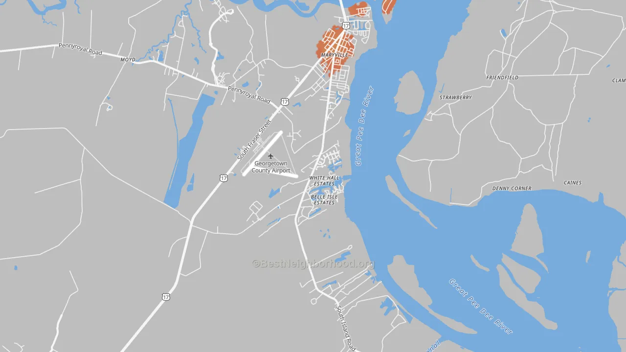 Bike Grade map of Maryville, SC