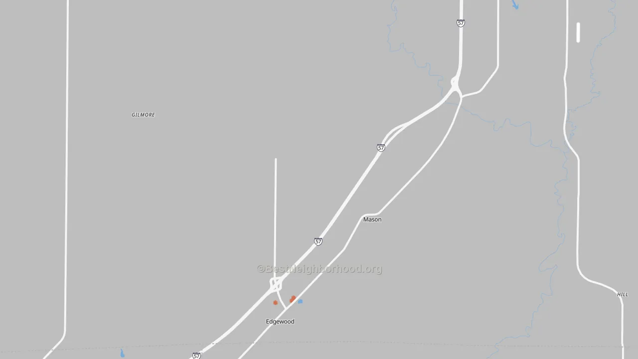 Bike Grade map of Mason, IL