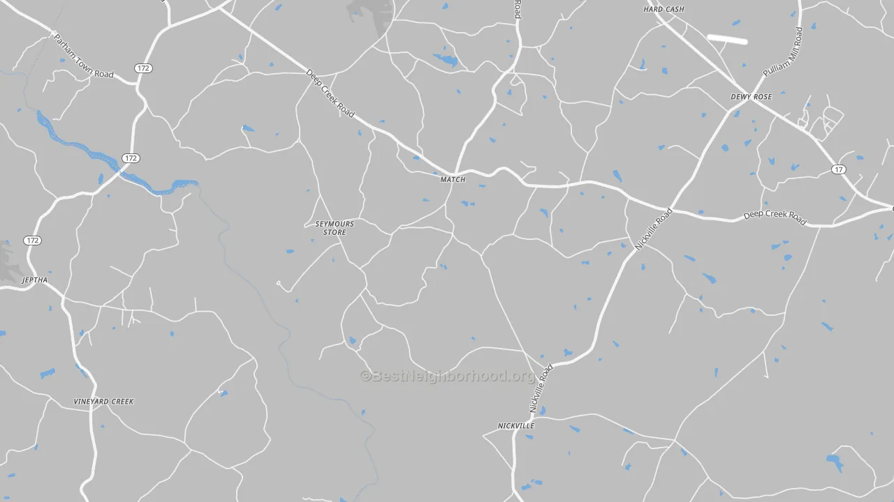 Bike Grade map of Match, GA