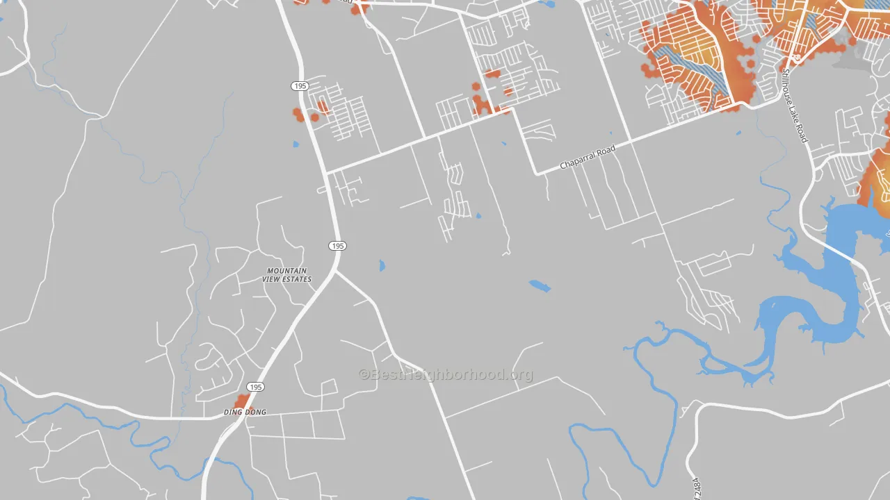 Bike Grade map of Maxdale, TX