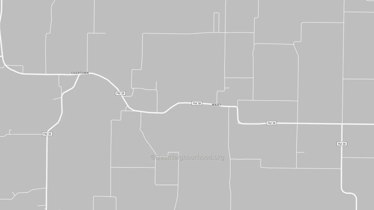 Bike Grade map of Maxey, TX