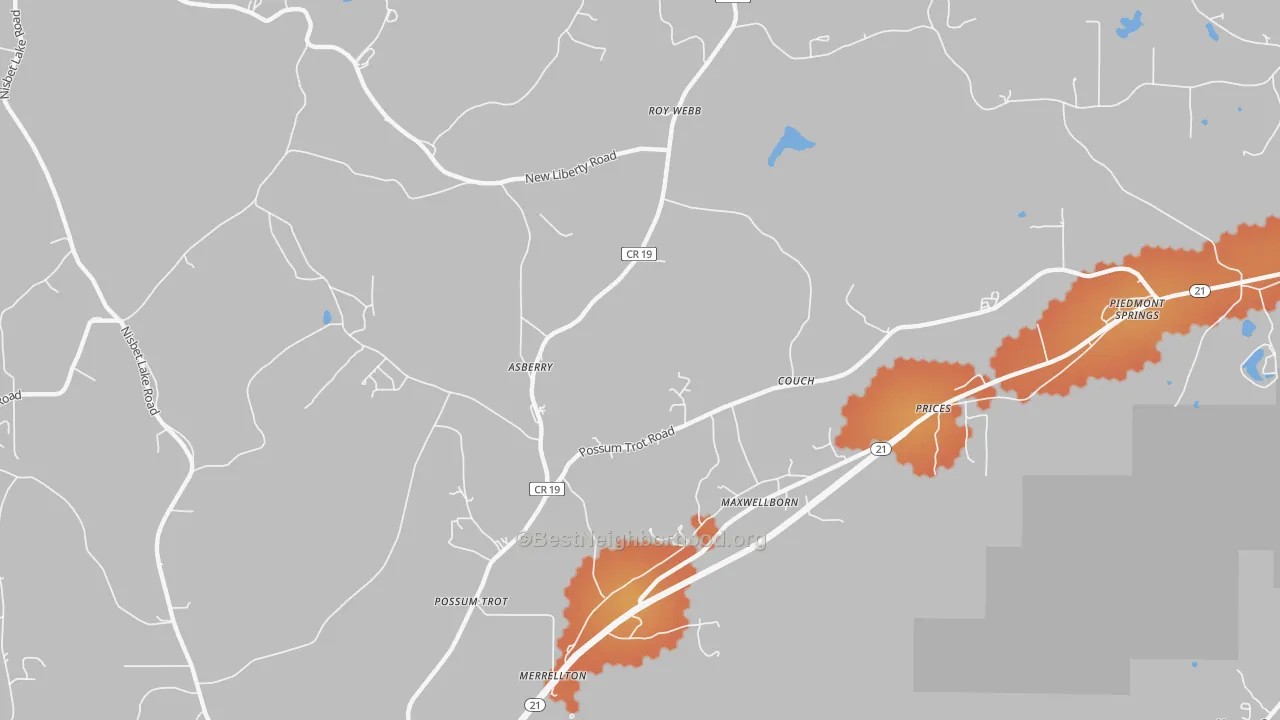 Bike Grade map of Maxwellborn, AL
