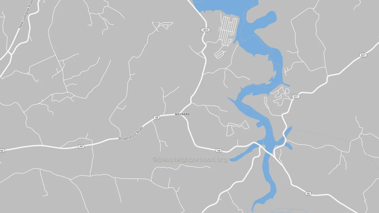 Bike Grade map of Maynard, KY