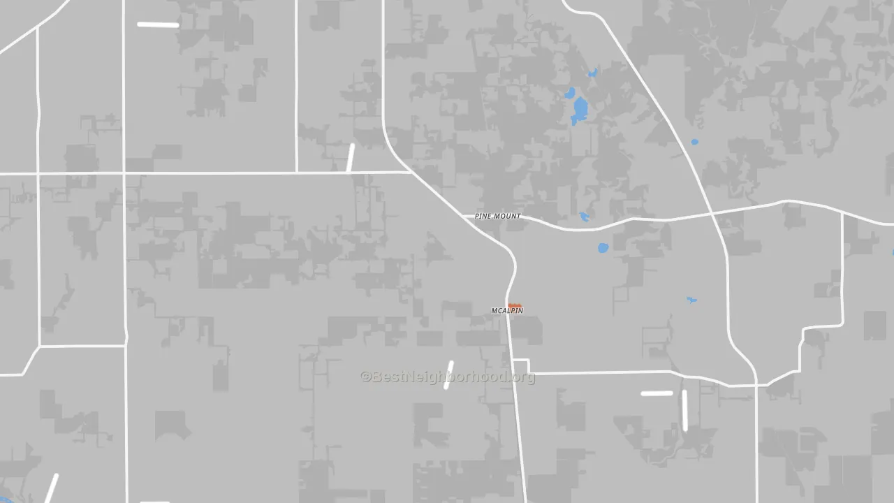 Bike Grade map of Mc Alpin, FL