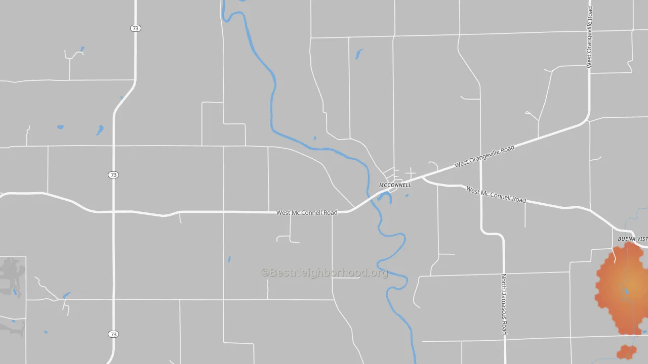 Bike Grade map of Mc Connell, IL