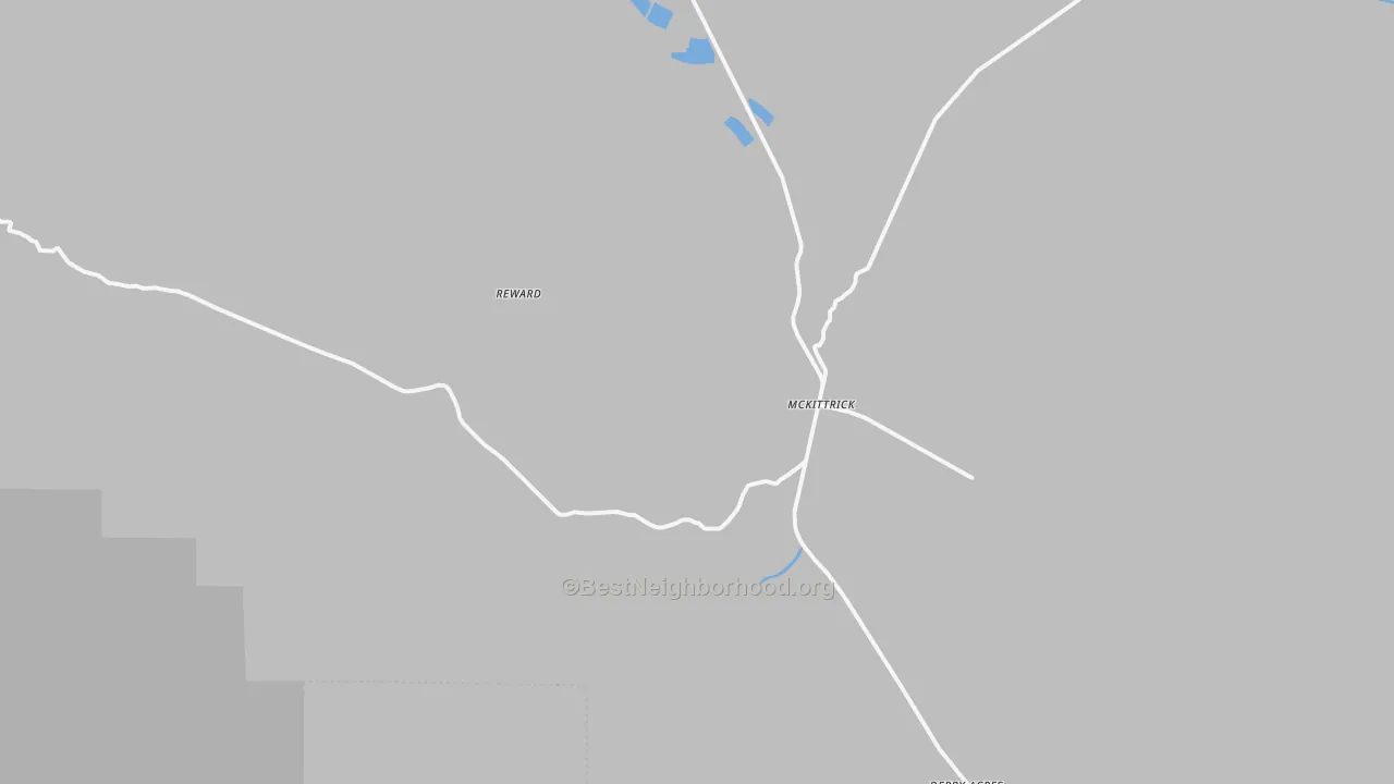 Bike Grade map of Mc Kittrick, CA