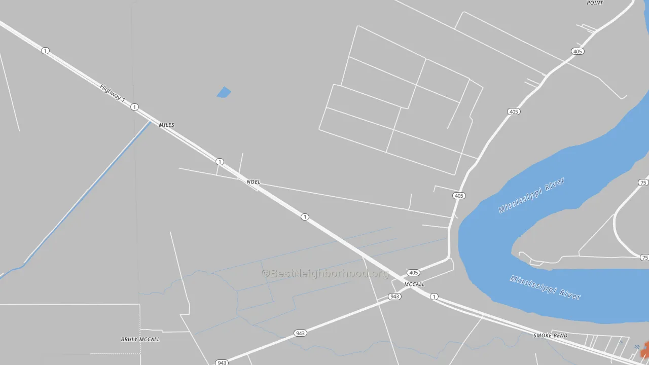 Bike Grade map of McCall, LA