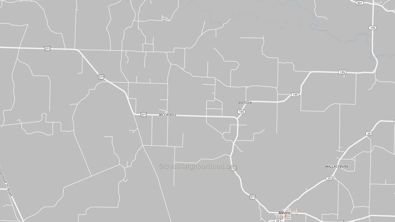 Bike Grade map of McCaskill, AR