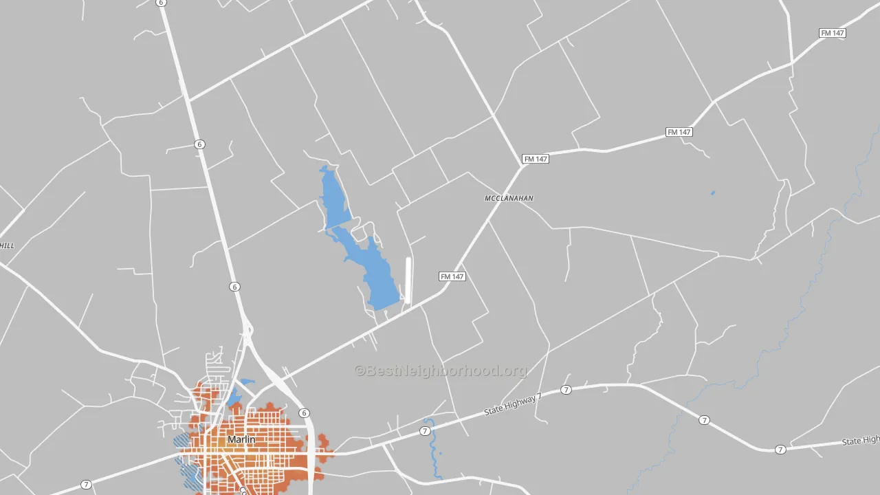 Bike Grade map of McClanahan, TX