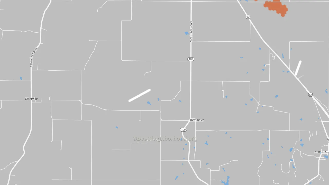 Bike Grade map of McClusky, IL