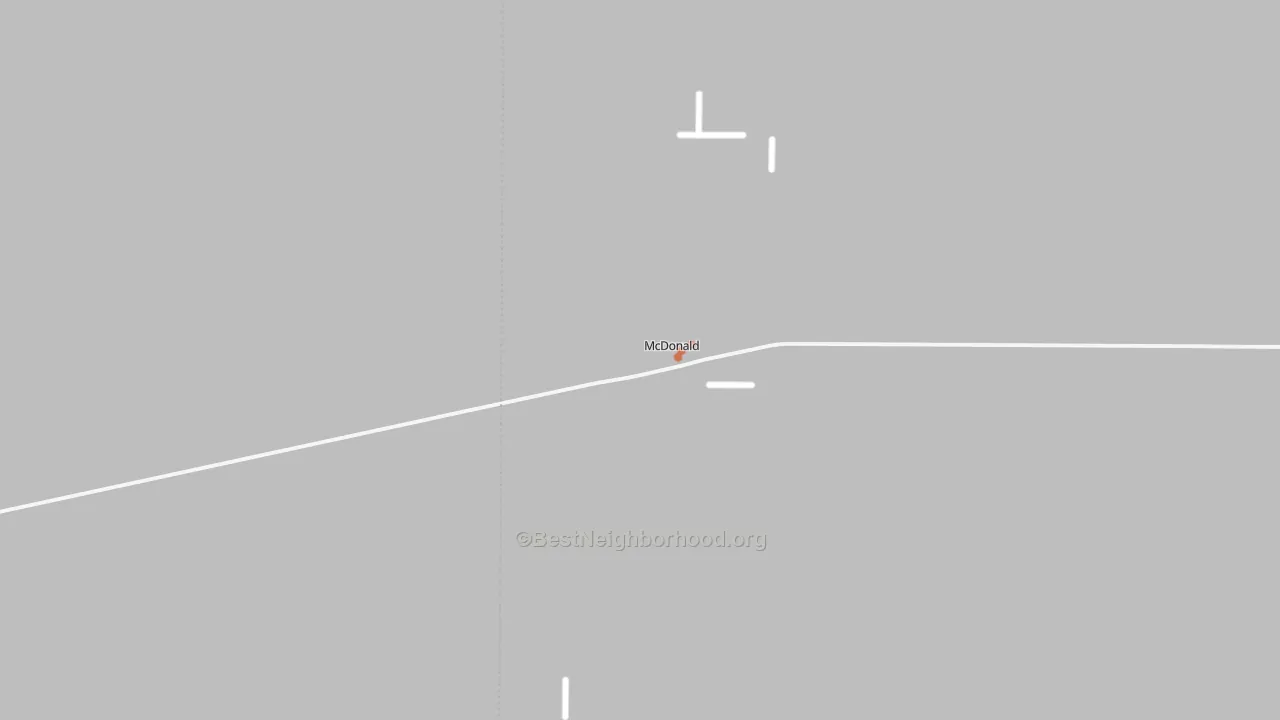 Bike Grade map of McDonald, KS
