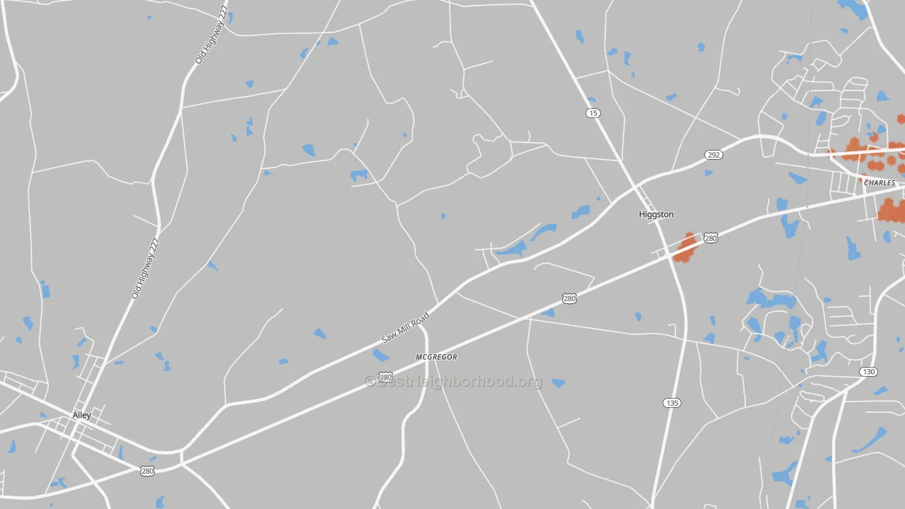 Bike Grade map of McGregor, GA