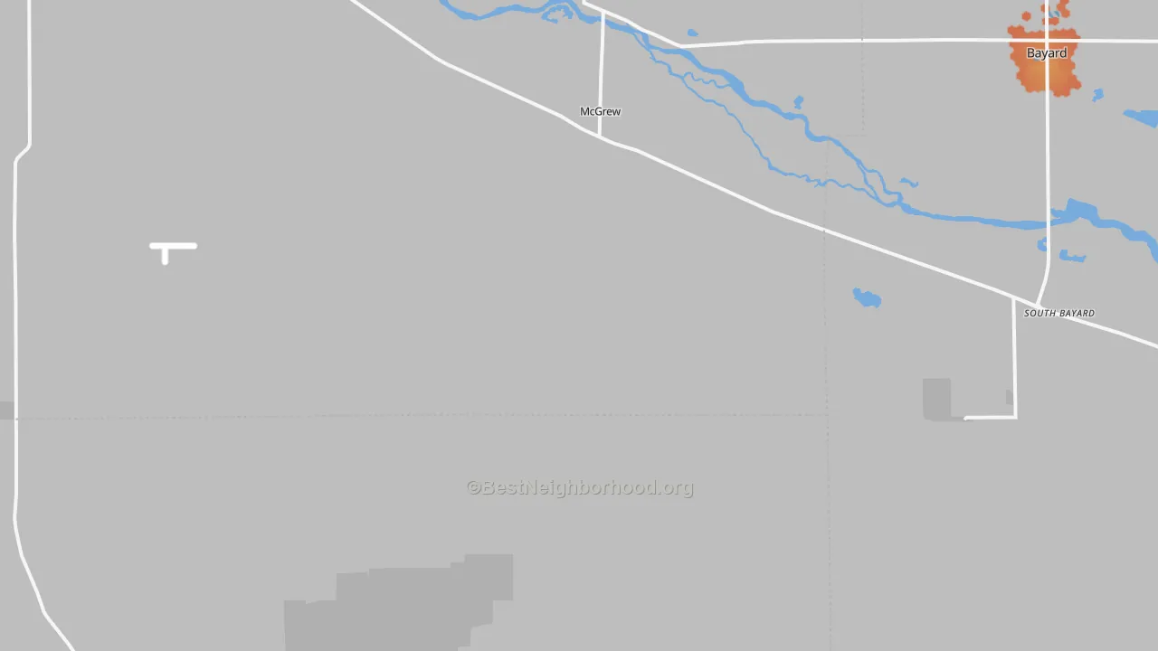 Bike Grade map of Mcgrew, NE