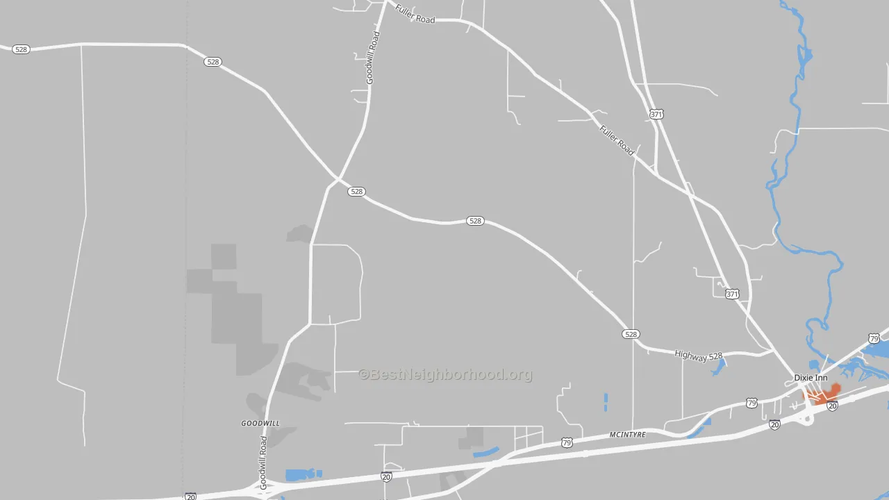 Bike Grade map of McIntyre, LA
