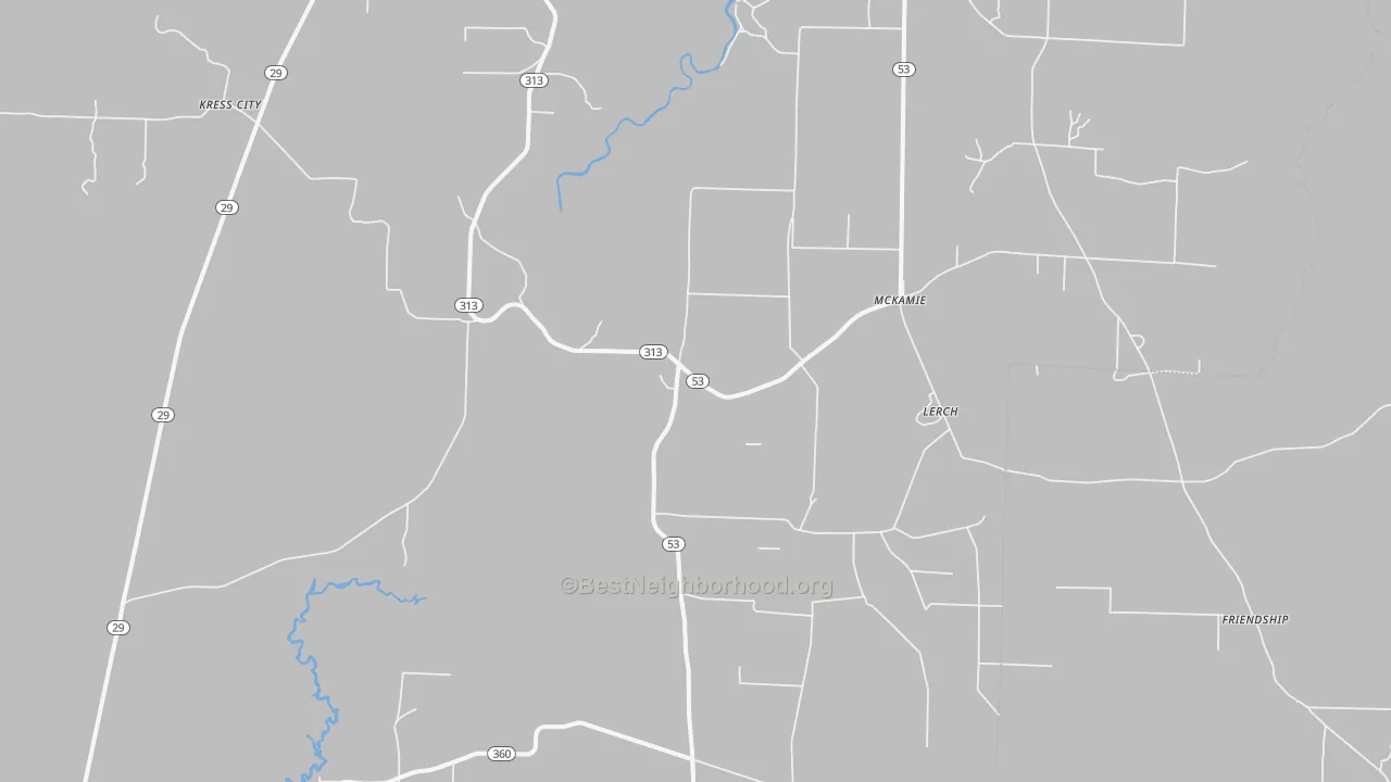 Bike Grade map of McKamie, AR