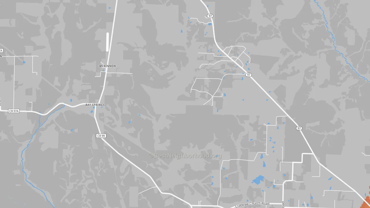 Bike Grade map of McKinnon, FL