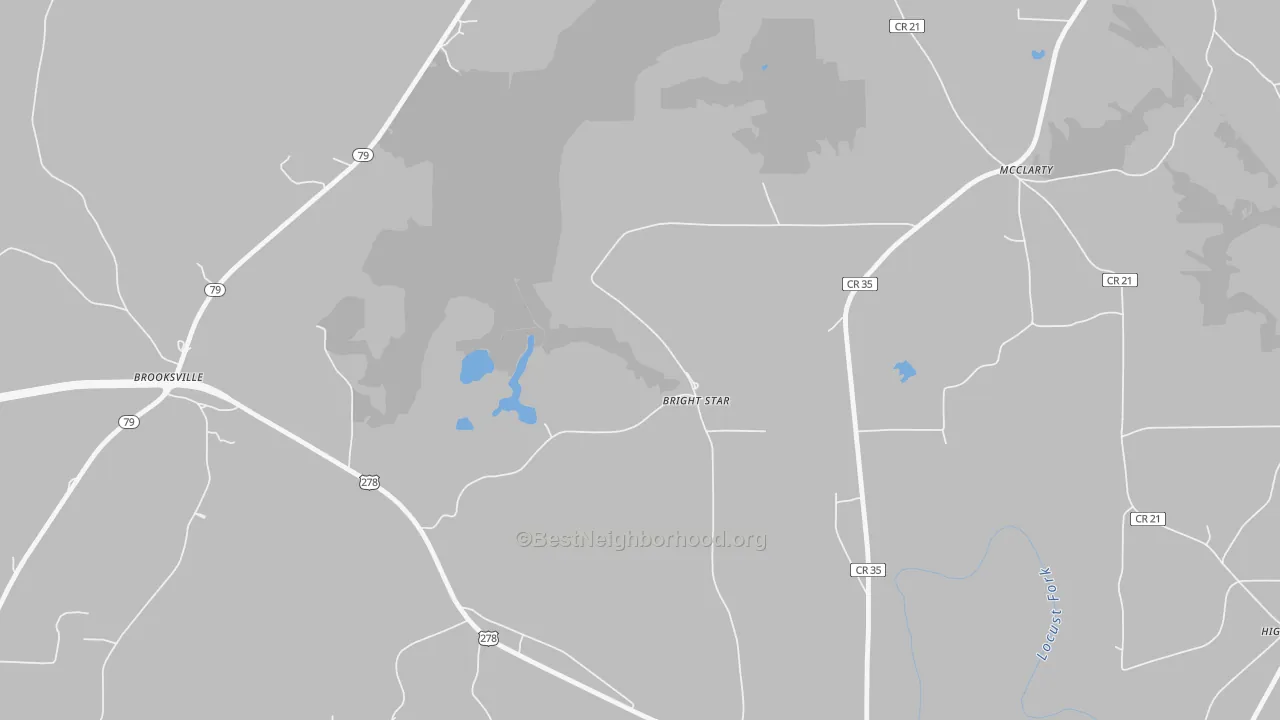 Bike Grade map of McLarty, AL