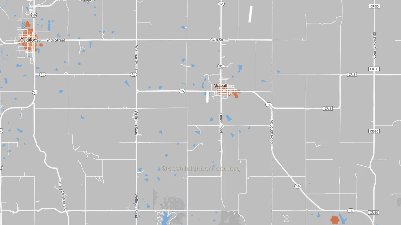 Bike Grade map of McLouth, KS