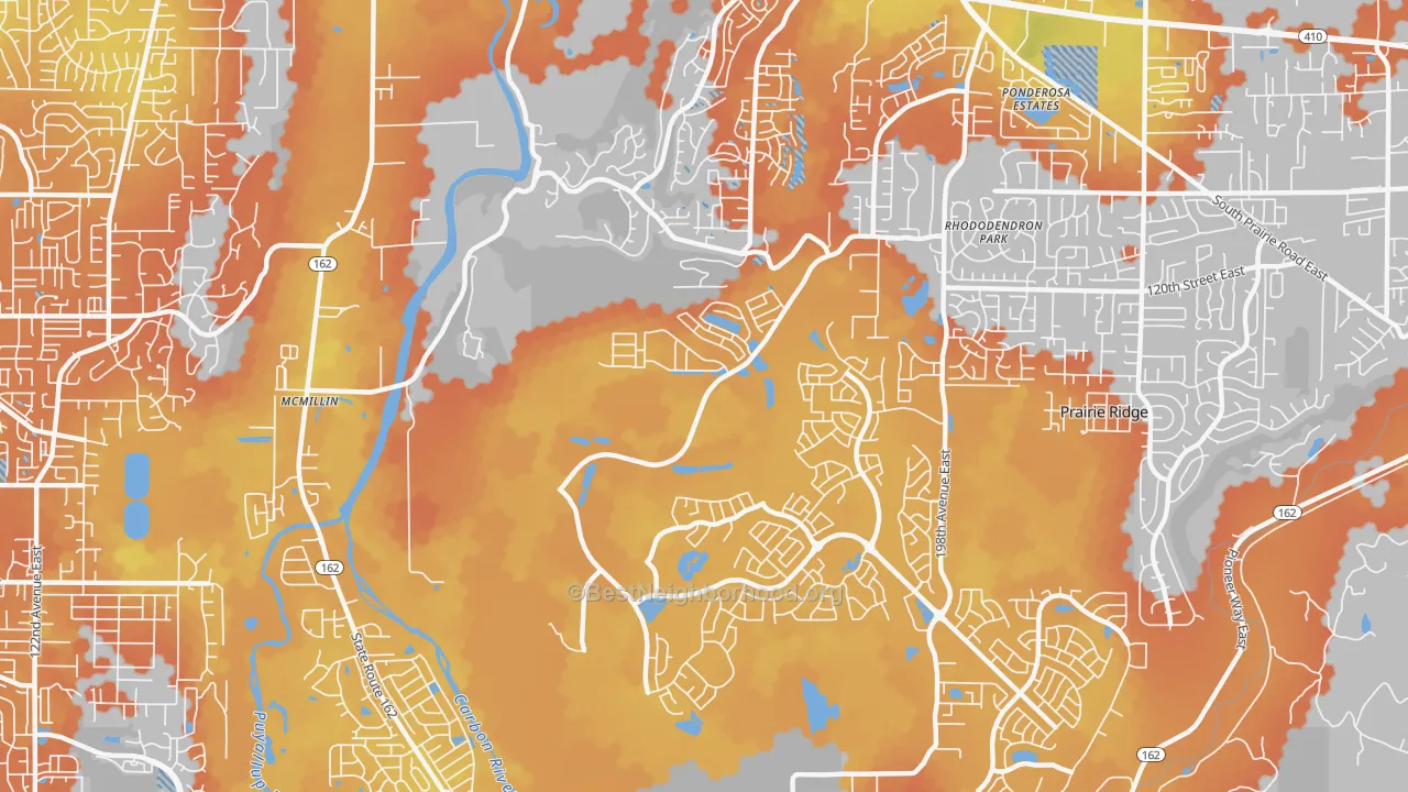 Bike Grade map of McMillin, WA