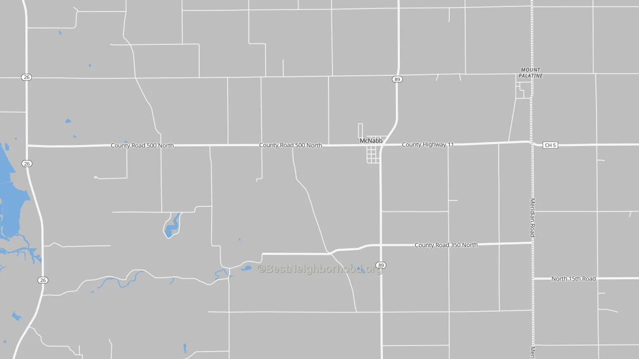 Bike Grade map of McNabb, IL