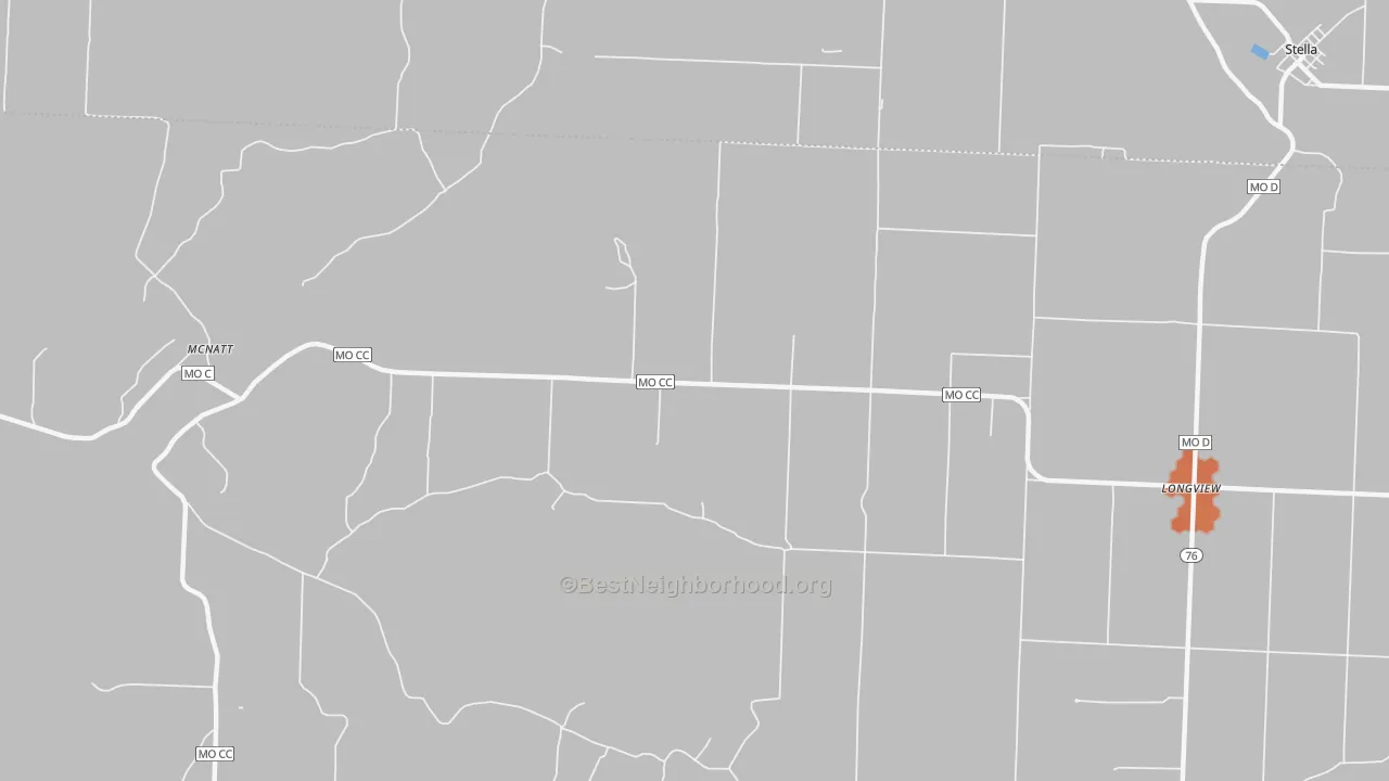 Bike Grade map of McNatt, MO