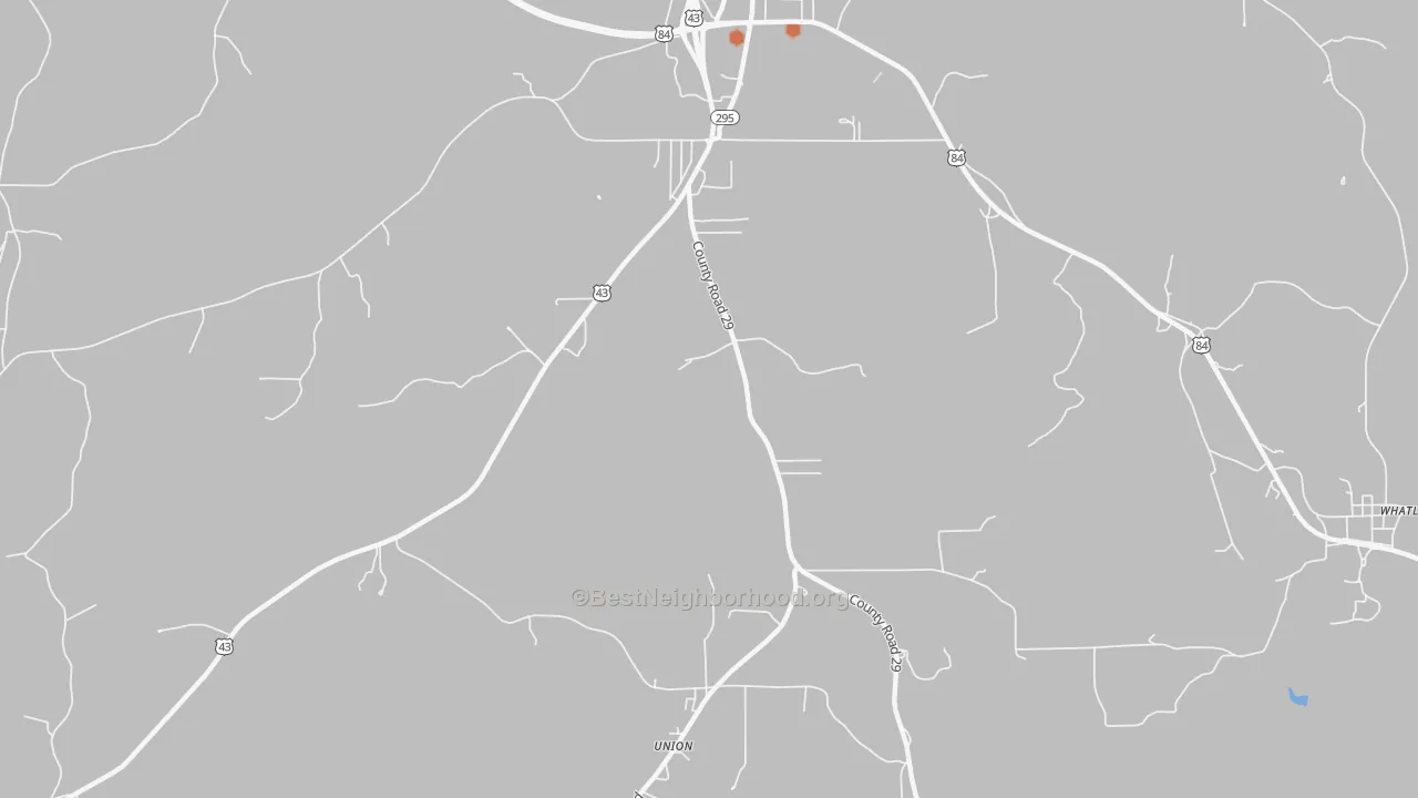 Bike Grade map of McVay, AL