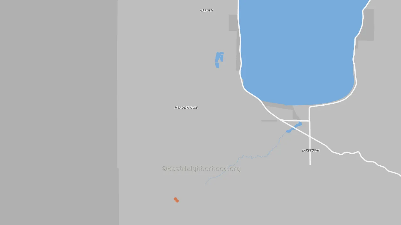 Bike Grade map of Meadowville, UT