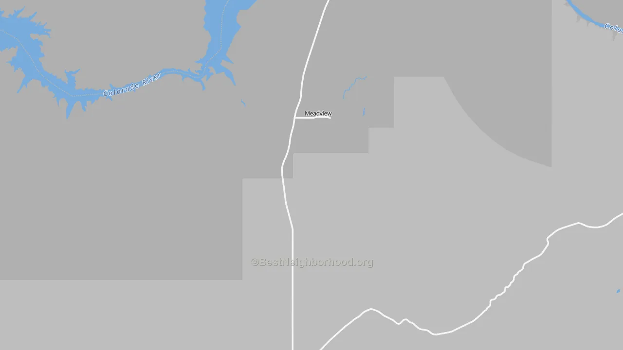 Bike Grade map of Meadview, AZ