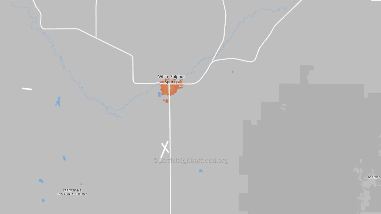 Bike Grade map of Meagher County, MT