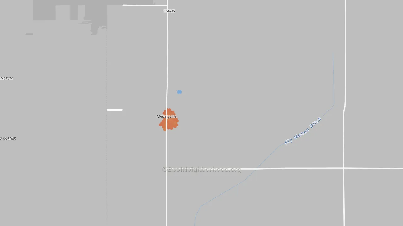Bike Grade map of Medaryville, IN