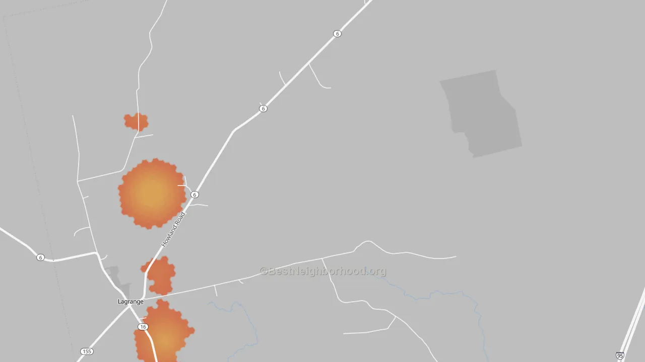 Bike Grade map of Medford, ME