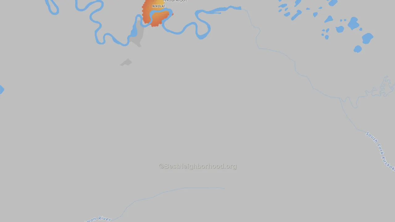 Bike Grade map of Medfra, AK