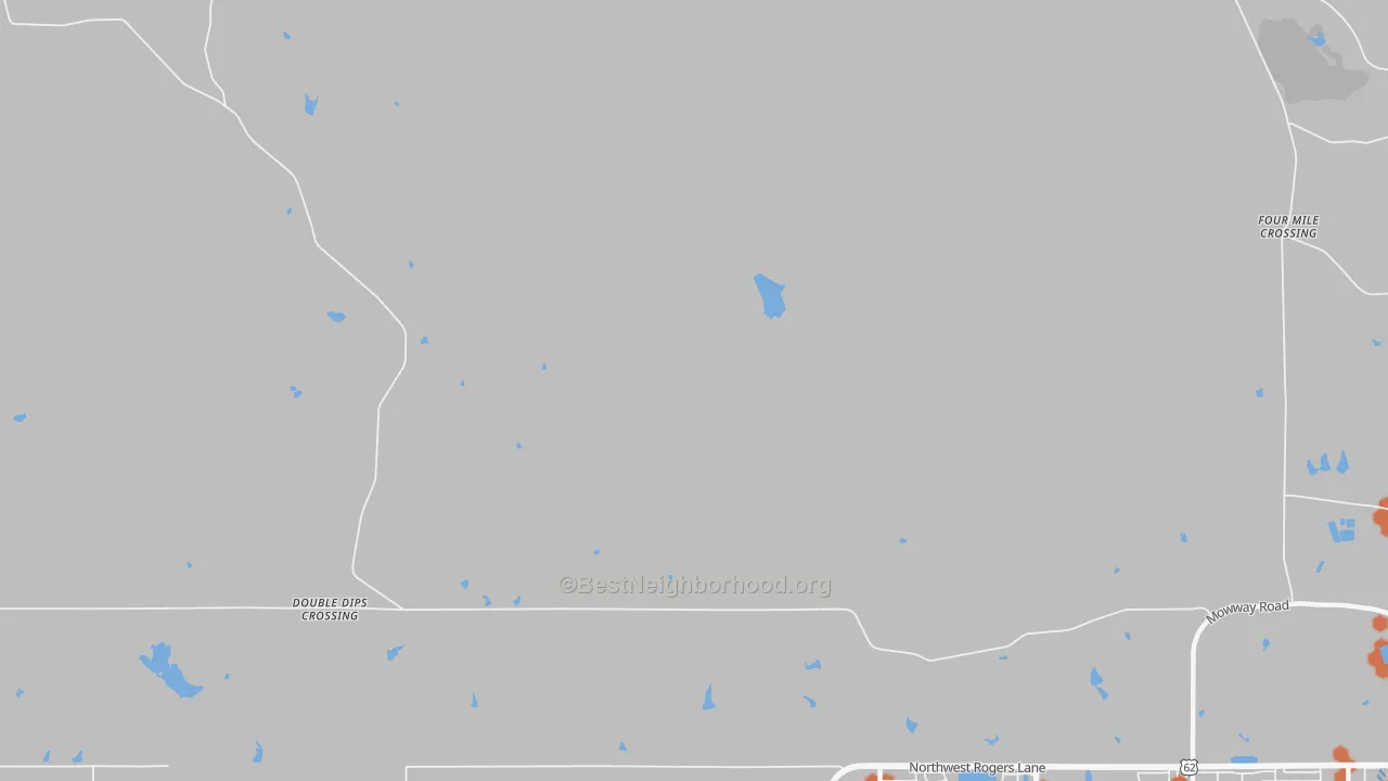 Bike Grade map of Meers, OK