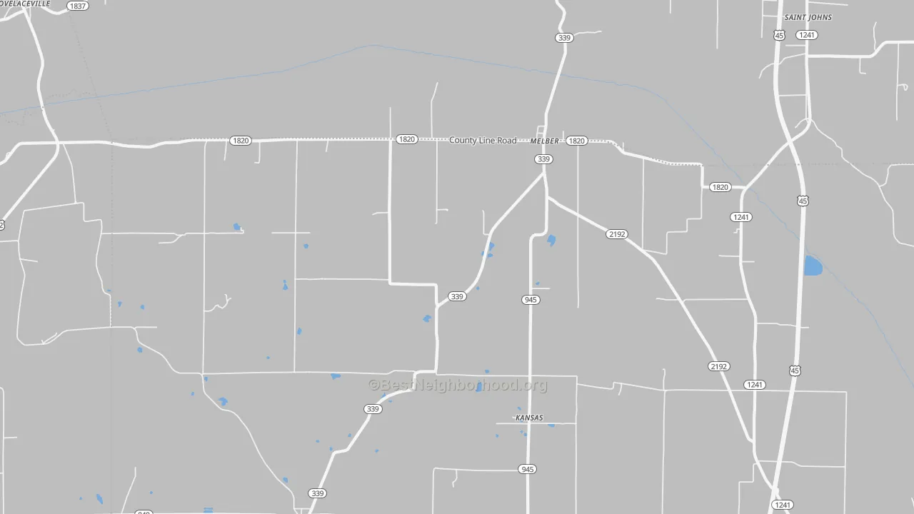 Bike Grade map of Melber, KY