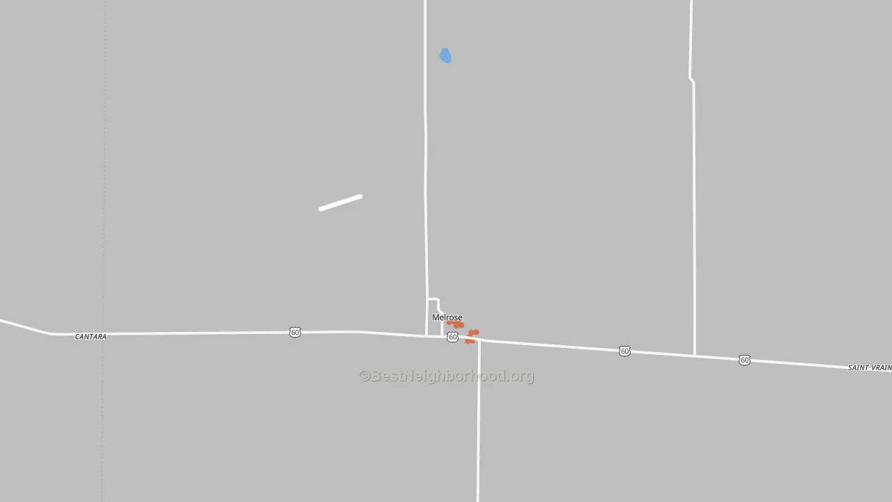 Bike Grade map of Melrose, NM