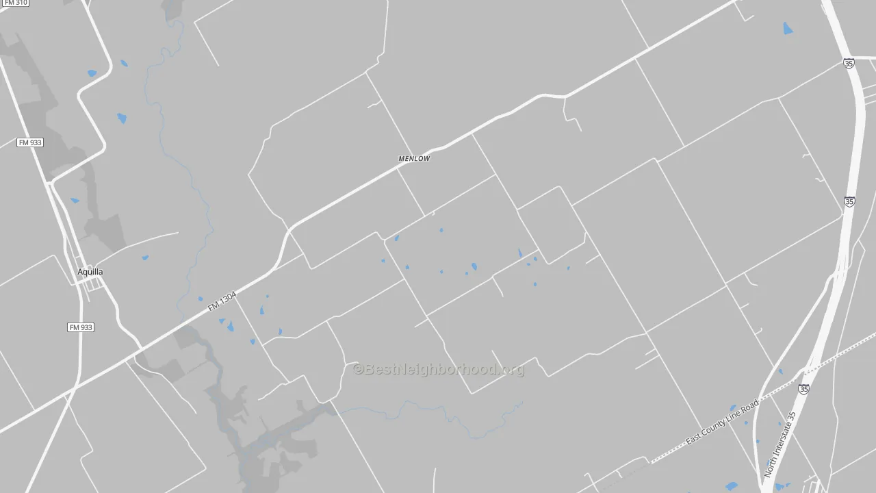 Bike Grade map of Menlow, TX