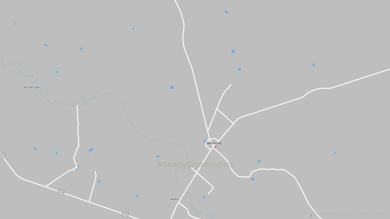 Bike Grade map of Mentone, TX