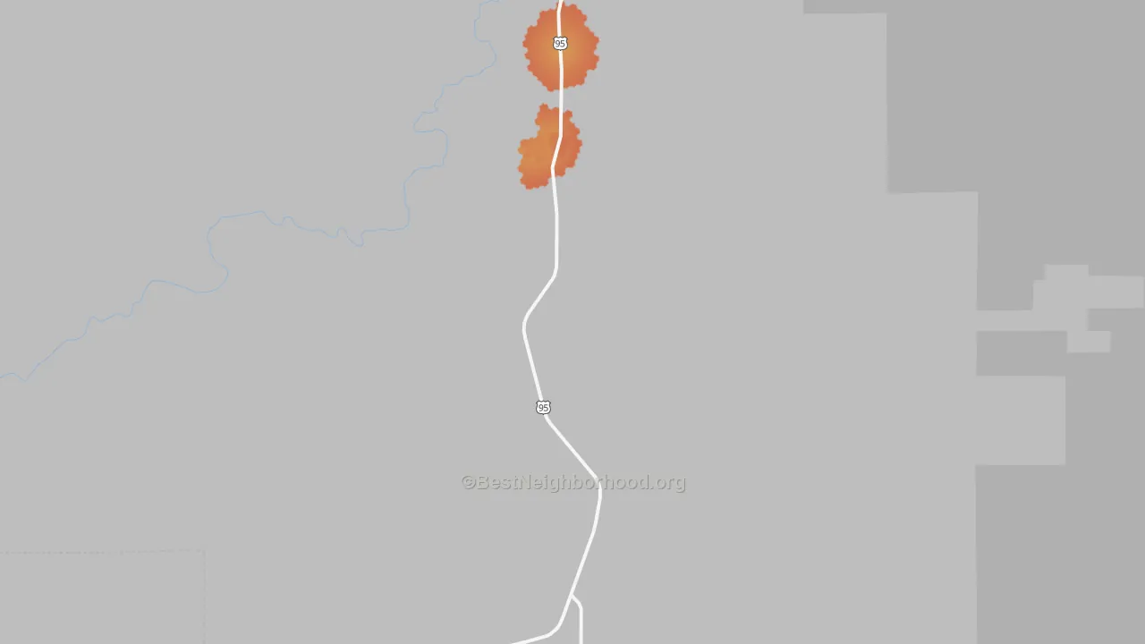 Bike Grade map of Mesa, ID