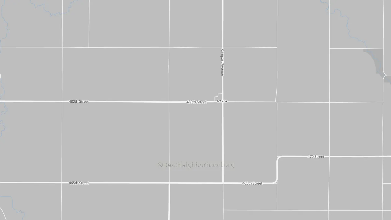 Bike Grade map of Meyer, IA
