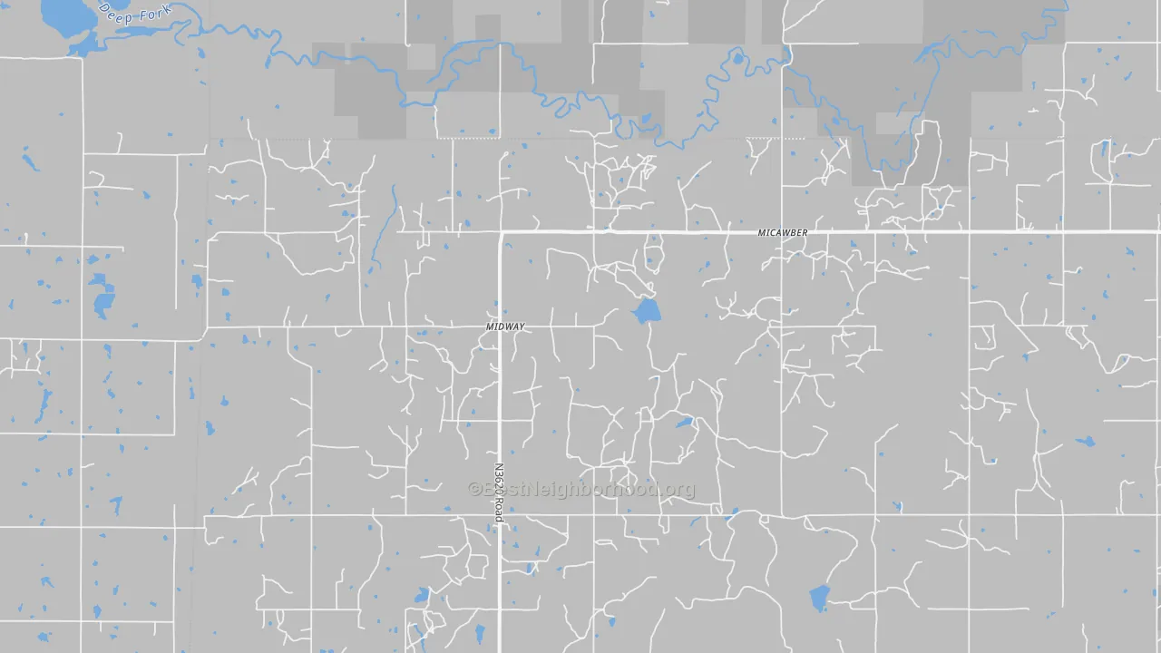 Bike Grade map of Micawber, OK